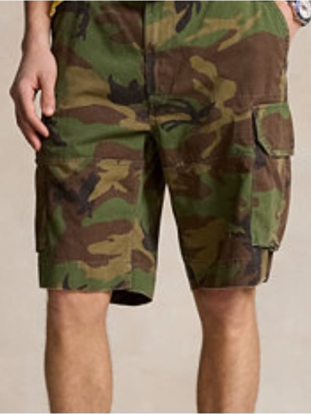 U.S. Army Camo Cargo Shorts - Green Brown